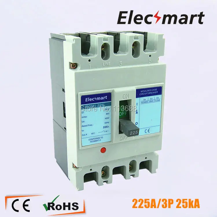 

250A 3P moulded case circuit breaker Icu 25kA mccb russia type