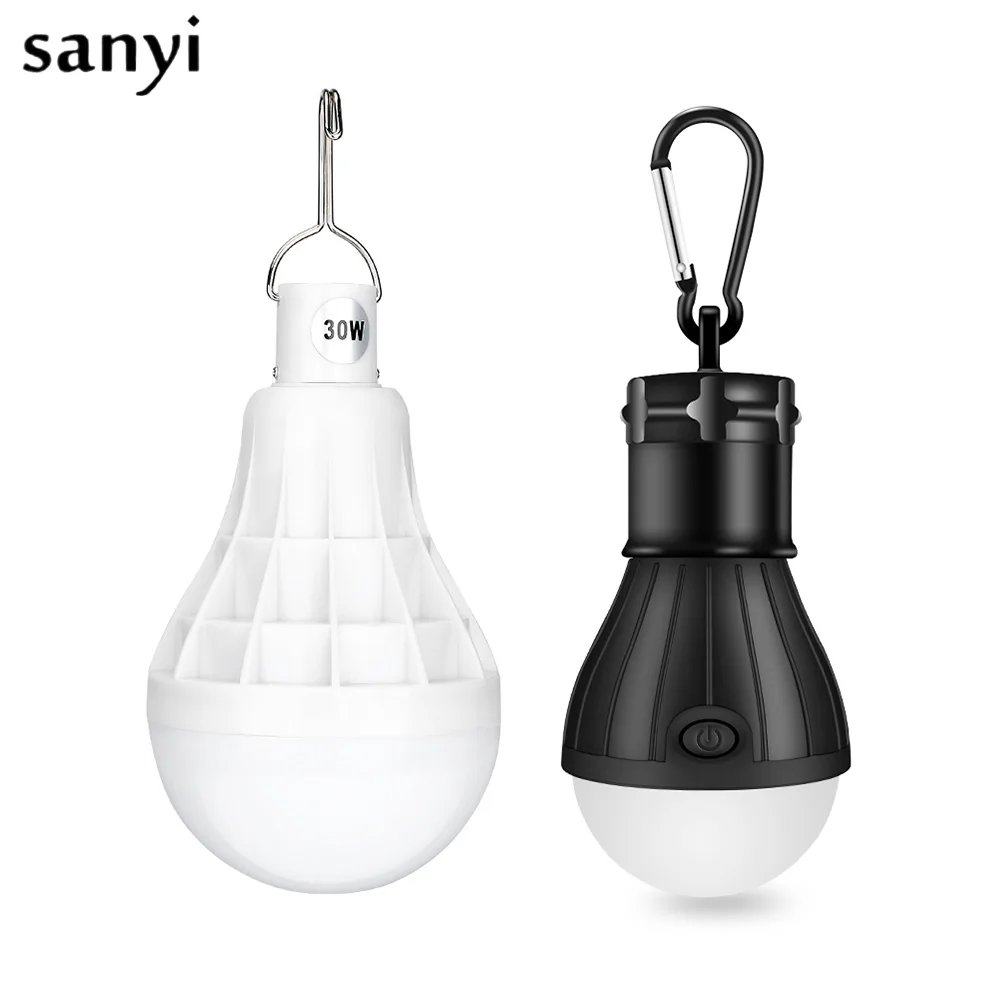 

LED Lamp Outdoor Rechargeable Light 30W Portable LED Bulb Emergency Lamp LED Bulb Camping Light Garden Lighting
