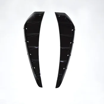 

CAR STYLING 2 x Side Body Marker Fender Air Wing Vent Trims matte black Trim Pattern FIT For 2016 2017 2018 10th Honda Civic