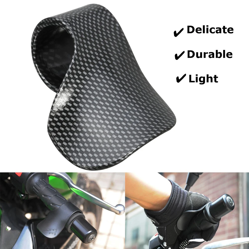 Мотоциклетная рукоятка для электровелосипеда, дроссельная заслонка, углеродное волокно, мото, на запястье, круиз-контроль, защита для ног, Мотоциклетные аксессуары, универсальные