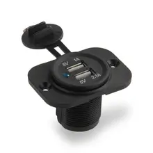 Toyl 12 В Dual USB Автомобильное Авто-прикуриватели гнездо Splitter 12 В Зарядное устройство Адаптеры питания Outlet Интимные аксессуары