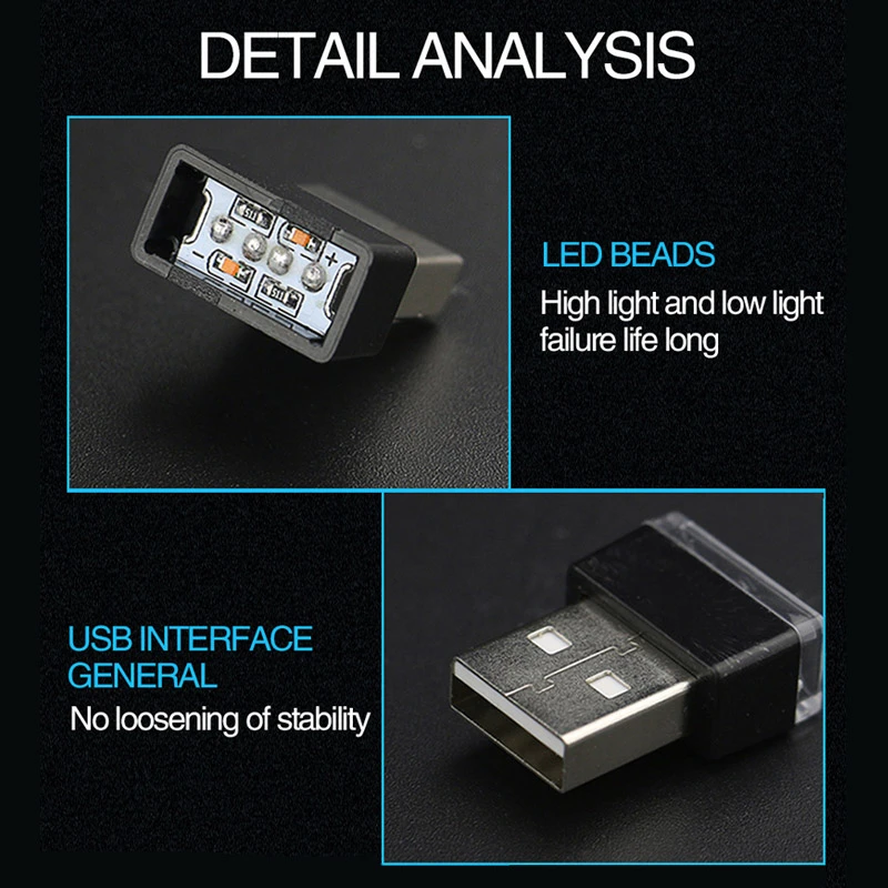 Горячий автомобиль Mini USB светодиодная интерьерная подсветка для BMW E46 E39 E38 E90 E60 E36 F30 F30 E34 F10 F20 E92 E38 E91 E53 E70 X5 X3 X6 M M3