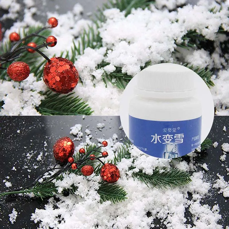 Fake Snow Artificial Fluffy Powder Instant Snow Cloud Slime Party