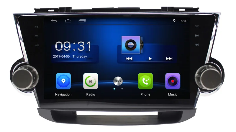 10 1 &quot2 Гб ОЗУ Android 7 0 автомобильный gps плеер для Toyota Highlander 2008 2012 с радио USB плеером
