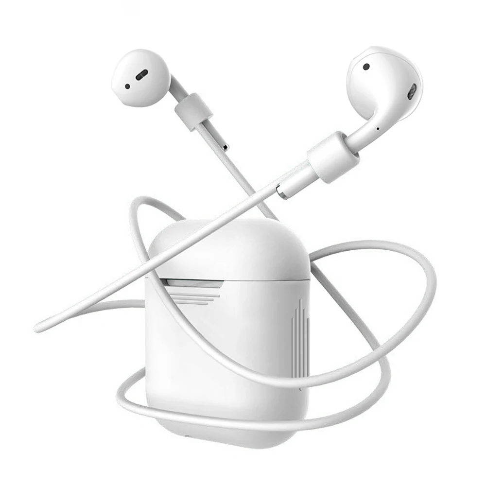 Защитный чехол для Apple Airpods наушники анти потерянный ремень строка веревка для Airpod петли рукава Дело Мягкая силиконовый кабель