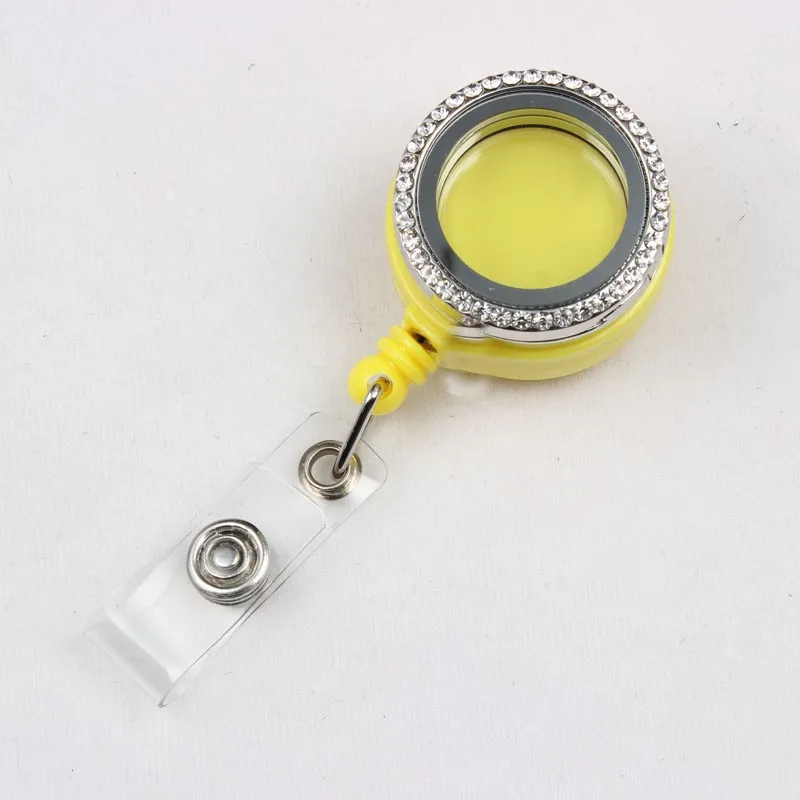 2 badge reel floating locket   (2)