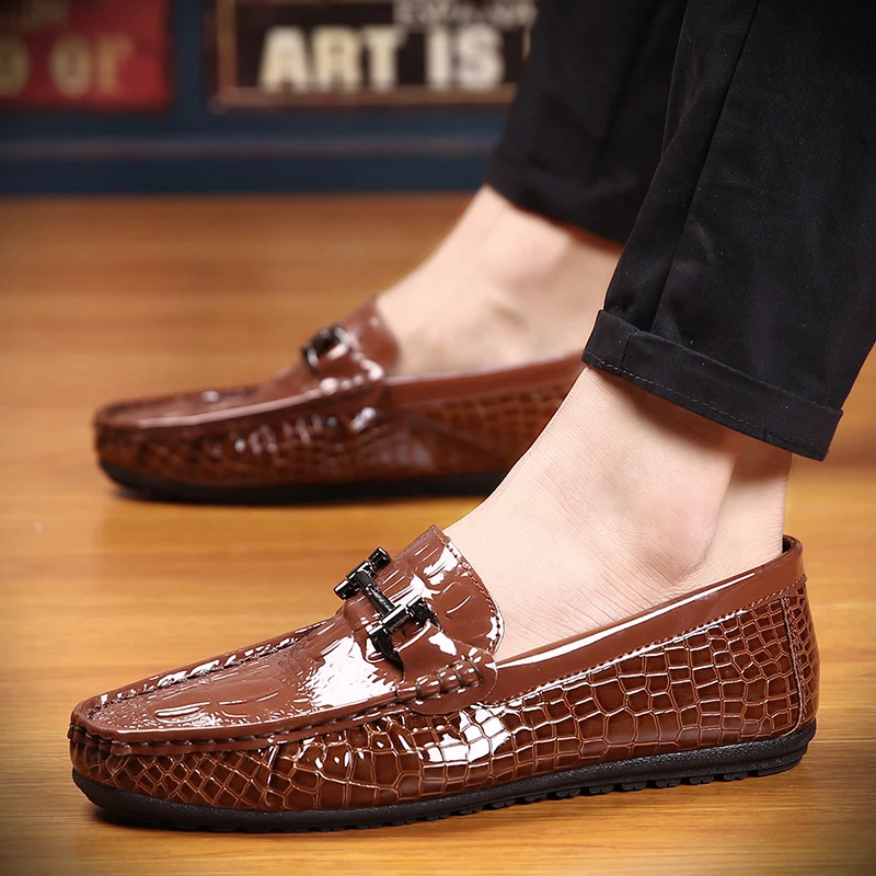 

spring men loafer boat shoes casual comfort PU leather breathable slip on soft men drivin moccasin k485