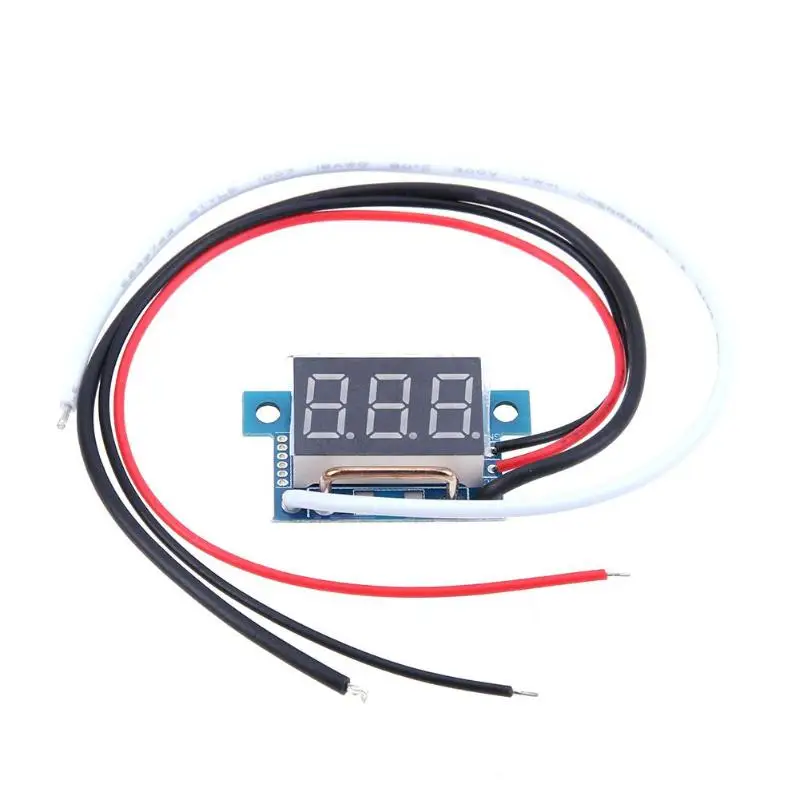 0,36 дюймов DC 0-10A светодиодный цифровой амперметр измеритель электрического тока тестер с ЖК-экраном звуковой сигнал тревоги 4-30 в Питание