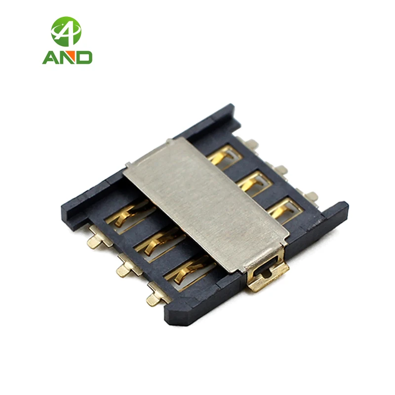 

10pcs nano-SIM Card Connector,6 Contact plug in nano SIM Card