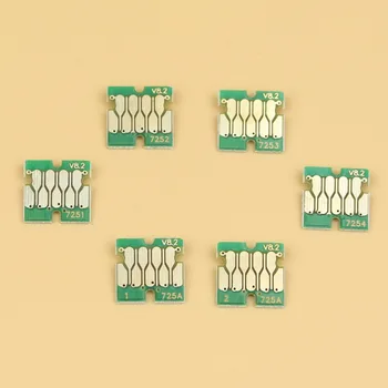 

Free shipping V8.2 newest version F2000 chips for Epson Surecolor F2100 F2000 chips T7251-T725A BK C M Y White, White