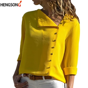 

Women Blouse Shirt Long Sleeve Korean Fashion New Arrival 2018 Autumn Office Ladies Blouses Work Black Top Female Blusa 7 Colors