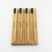 8 шт. черная бамбуковая зубная щетка деревянная зубная щетка новинка бамбуковая мягкая щетина Capitellum бамбуковое волокно деревянная ручка