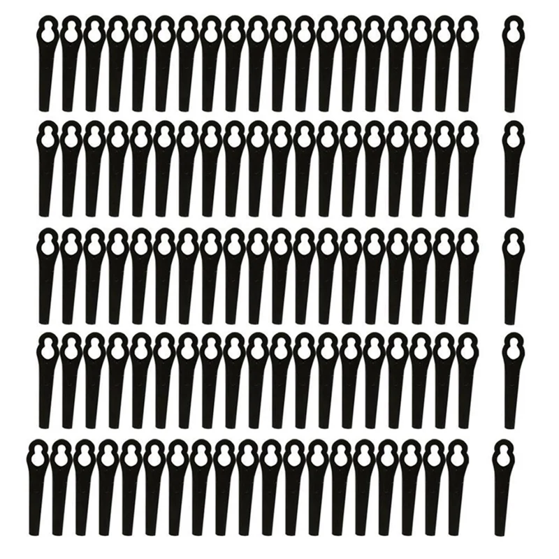 

200Pcs Plastic Replacement Grass Trimmer Blade Fits Plastic Grass Trimmer Blades Mower Replacement For Cordless Grass Trimmer
