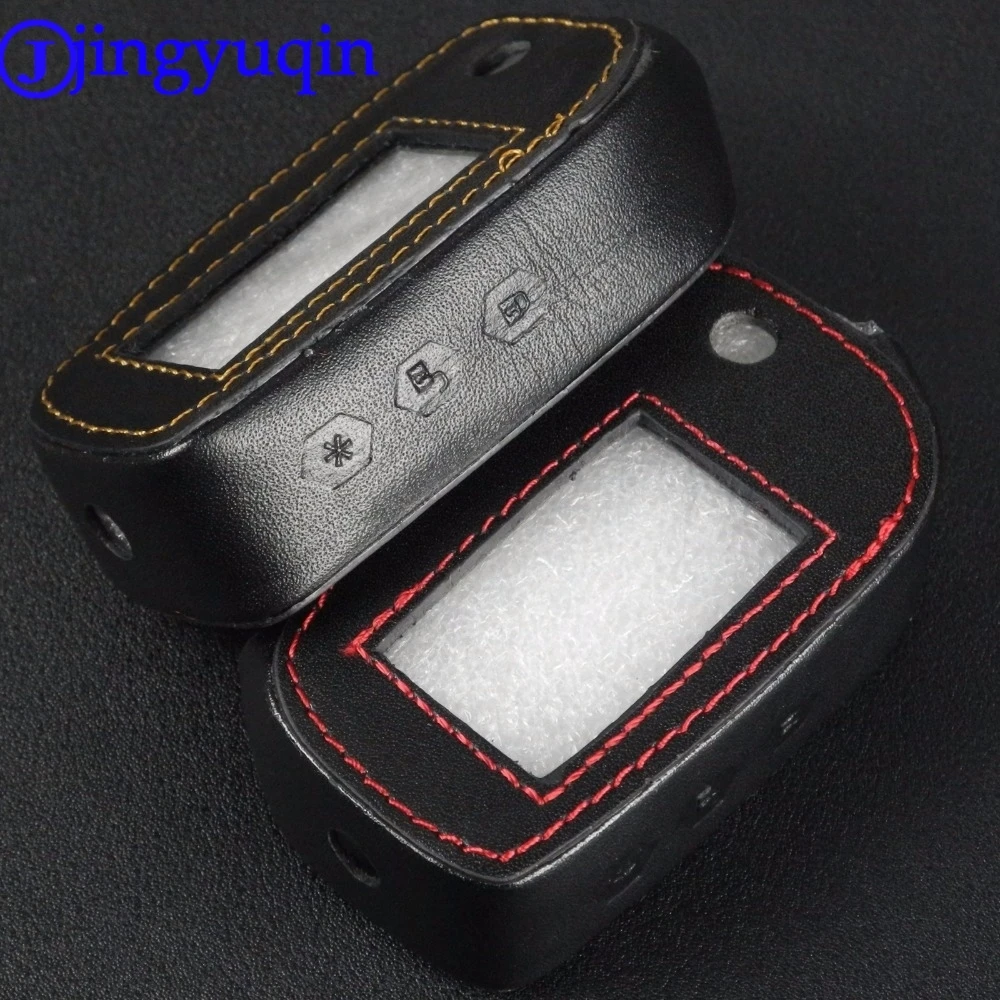 Кожаный чехол jingyuqin для Starline A91 A61 B9 B6 Uncut Blade Fob Складной автомобильный флип ключ с