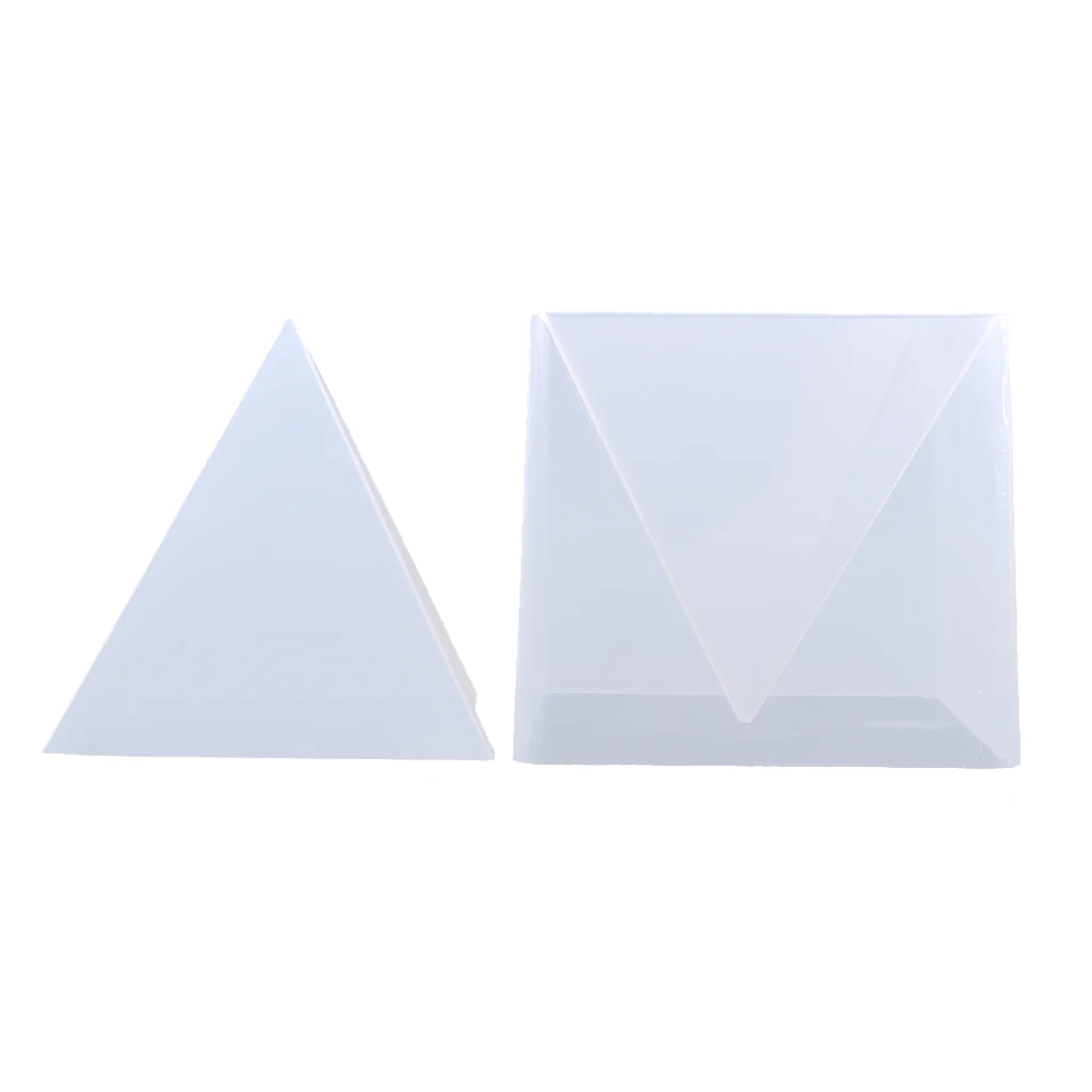 1 Set 15cm Large Pyramid Shape DIY Silicone Mould for Resin Casting Jewelry Making Ornaments Flower Specimen Making Supplies