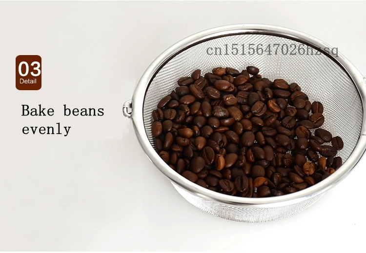 CUKYI ручной кофе жаровня машина из нержавеющей стали ручной работы кофе в зернах пекарь с деревянной ручкой