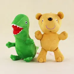 6,5 "(17 см) 2 шт./лот детские плюшевые куклы мягкие игрушки мишка динозавров Животные динозавры куклы для детей подарки на день рождения