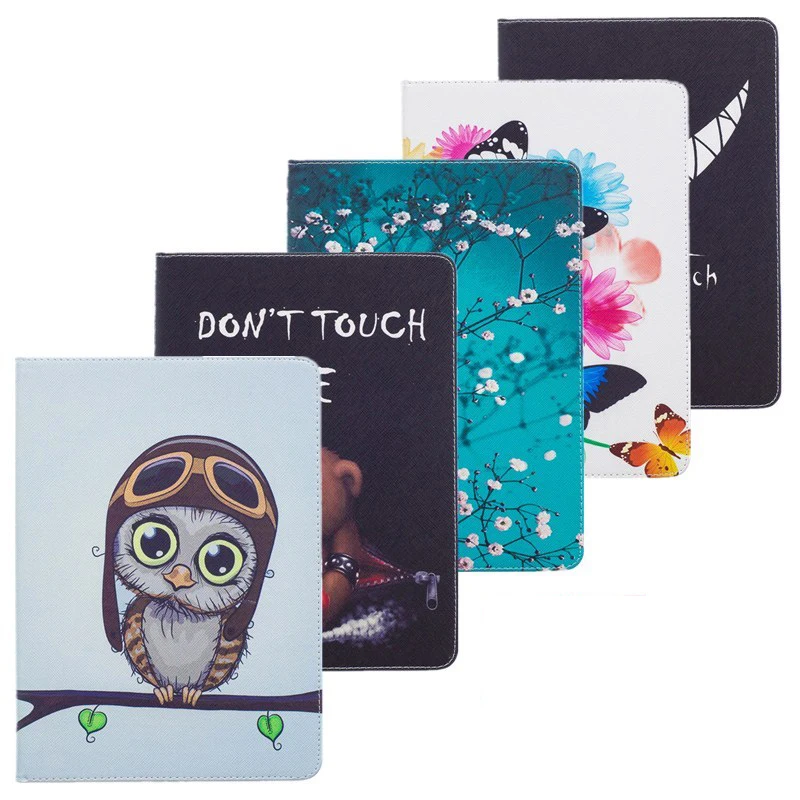 Folio Couque for iPad 9.7 2017 A1822 A1823 Case Cartoon Stand PU Funda for iPad 2017 9.7 A1822 A1823 Smart Case Wallet           (3)