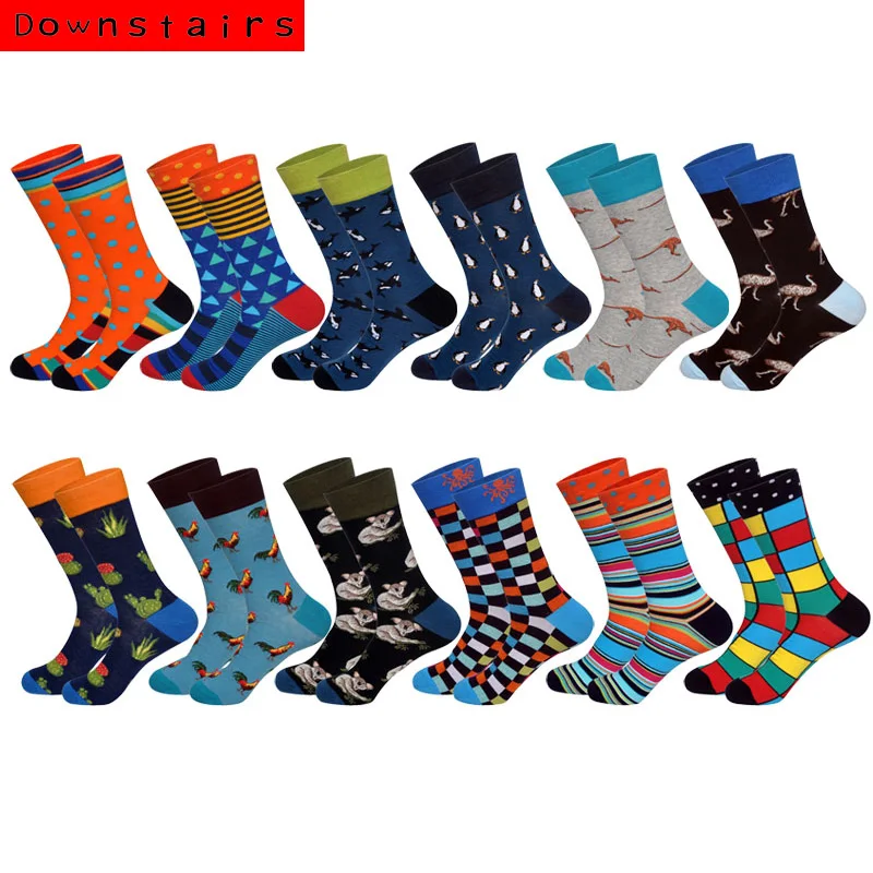 Мужские носки в британском стиле для скейтборда, в стиле хип-хоп, 12 пар/лот, забавные носки унисекс, носки для дома, Calcetines