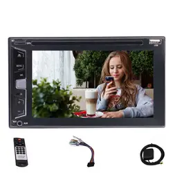 EinCar 6,2 ''двойной 2 Din автомобильный стерео dvd-плеер gps навигация 1080 P сенсорный экран Bluetooth USB AUX двойной слот для карт TF радио