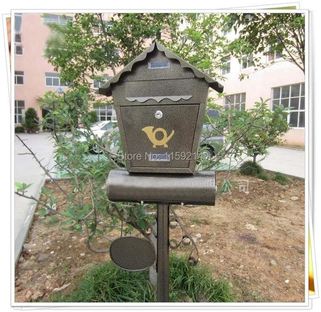Standing Mailbox Site Type Mail Box In Mailbo From Home Garden Standing Mailbox Site Type Mail Box