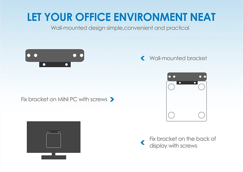 Beelink L55 cpu I3 5005U подлинный windows10 Мини ПК HD DP выход Поддержка 2,5 HDD 1000M lan USB3.0 AC wifi офисный Мини компьютер