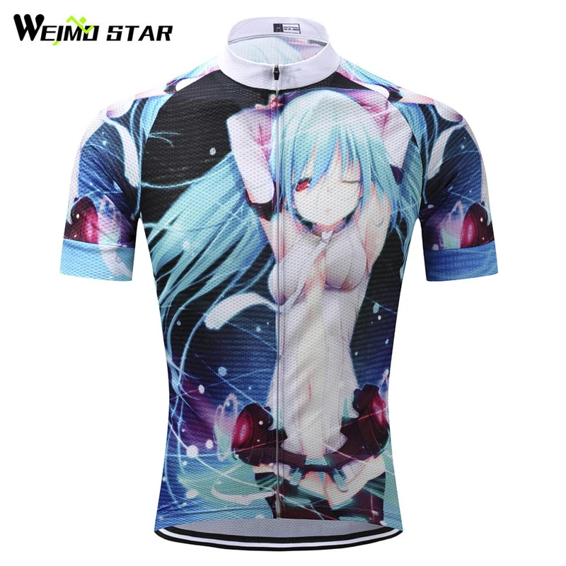 Weimostar Anime Cycling Clothing For Men Short Sleeve Cycling Jersey Weimostar Anime Cycling Clothing For Men Short Sleeve Cycling Jersey