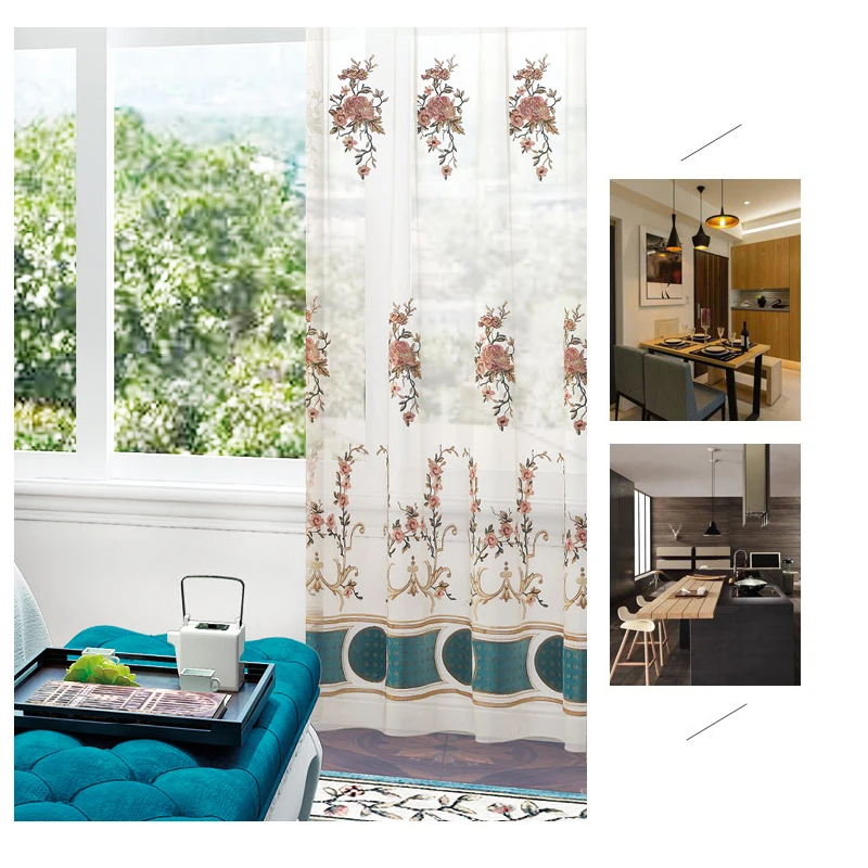 Роскошные бархатные вышитые занавески в европейском стиле для гостиной, высококачественные классические синие занавески на заказ для спальни