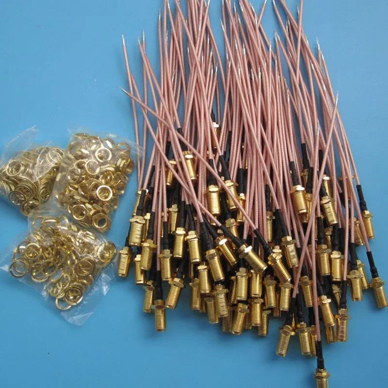 50pcs/lot RG178 sma-female 50ohm Coax Pigtail RF Coaxial antenna 10cm length Plug Jack Adapter Wire  RG178