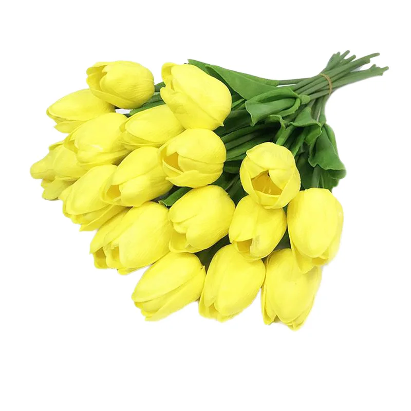 

Tulips Artificial Flowers 1pcs Real Touch Artificial Flowers for For Garden Home Wedding Decoration Silk Flowers Drop Shipping