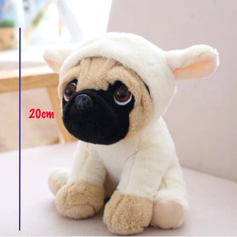 Cao Pug Em Lampada Pano Do Bebe Filhote De Cachorro De Pelucia Brinquedo Animal De Pelucia Macia Com Enrugado Curto Amordacados Rosto E Enrolado Cauda Presente Do Miudo Do Bebe Pug Dog Animal Toysstuffed