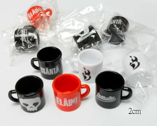 

10pc Mug Bead Charms Fashion Girl Kids Jewelery Chip Necklace Vintage Cup Cake Topper Decoration DIY Home Craft