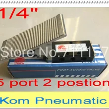 1 шт. 5 способ 2 положения пневматические клапаны управления ног воздушный Педальный клапан 1/4 дюймов 1/" BSP ST-402 ручного действия