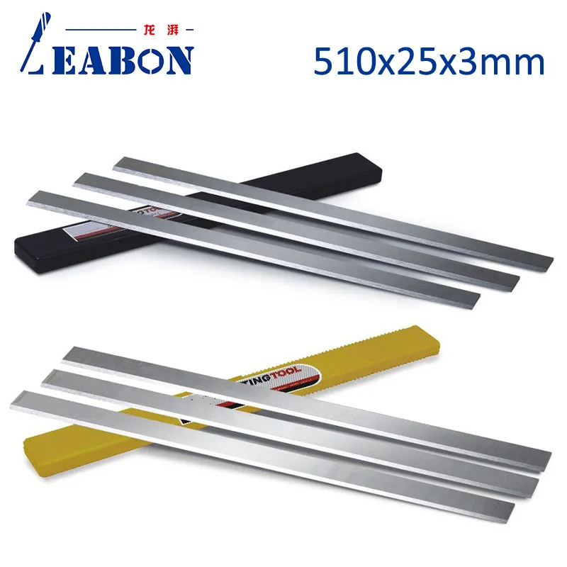 

LEABON W18% HSS Planer Blade 510x25x3mm Woodworking Cutter for Hard and Soft Wood Furniture