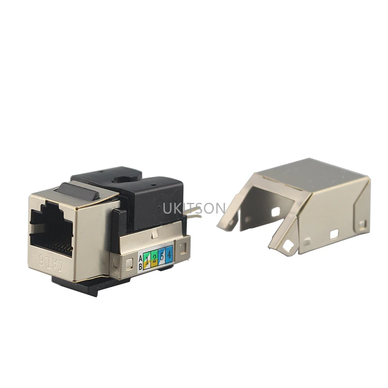 Экранированный сетевой вставной разъем CAT6 Keystone RJ45 CAT Six UTP Shield Socket|Удлинители