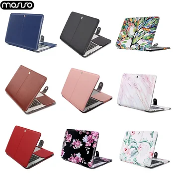 

MOSISO PU Laptop Bag Case For Macbook Air 13 A1466 Pro Retina 11 12 13 15 Notebook Laptop Case Cover For Mac Air Touch ID A1932