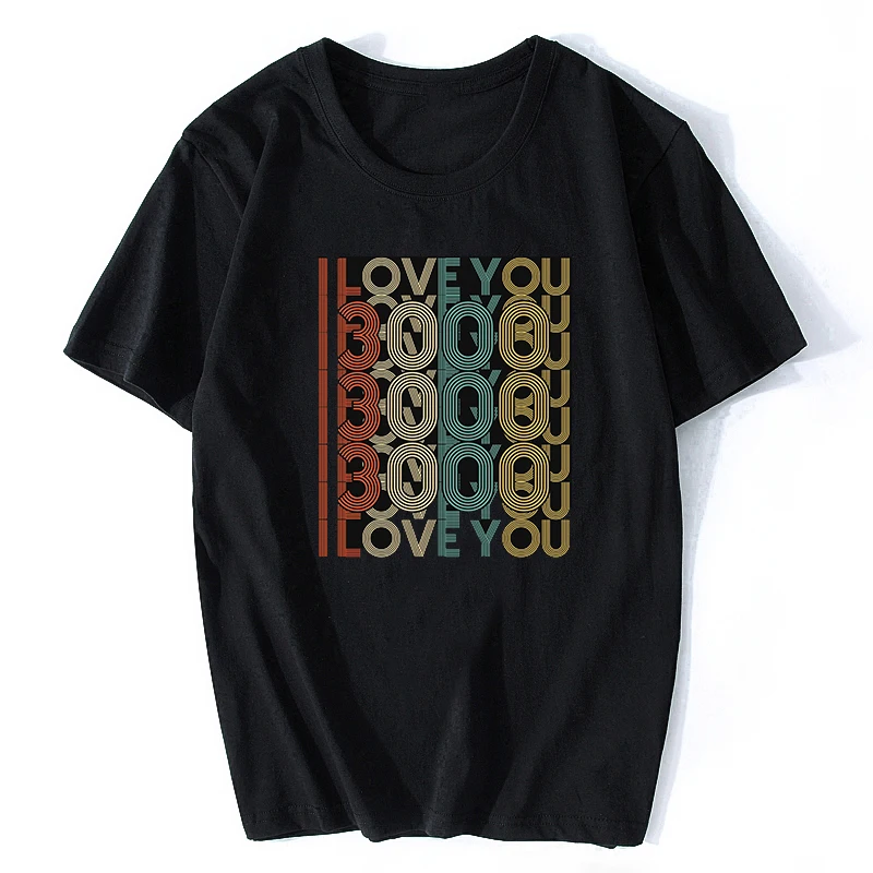 

Retro Color I Love You 3000 Avengers Endgame Tony Stark Iron Man T-shirt Avengers 4 Infinity War Cosplay Aesthetic T Shirt