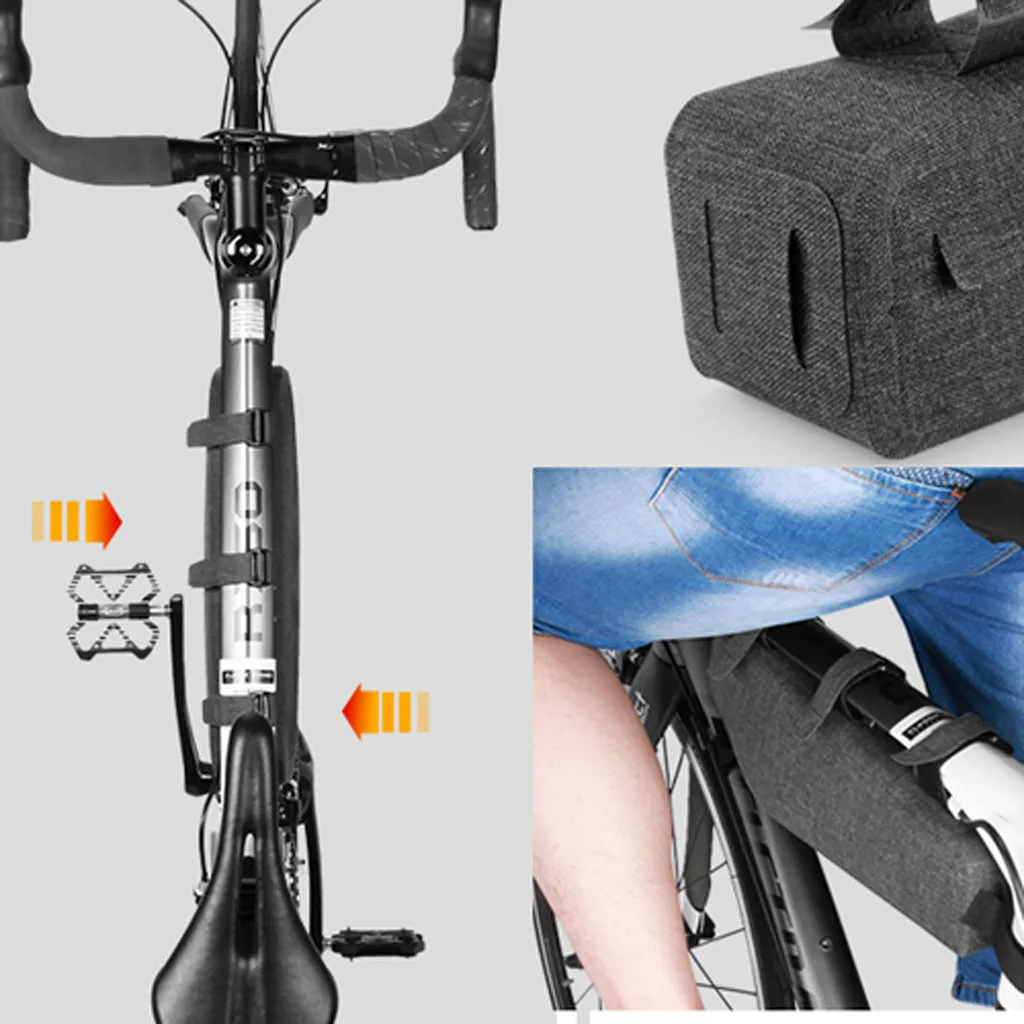 Top Bicycle Cycling Bags Front Tube Frame Bag Waterproof Top Tube Bag Bicycle Front Mobile Phone Bag Bike Bolsa de bicicleta 7