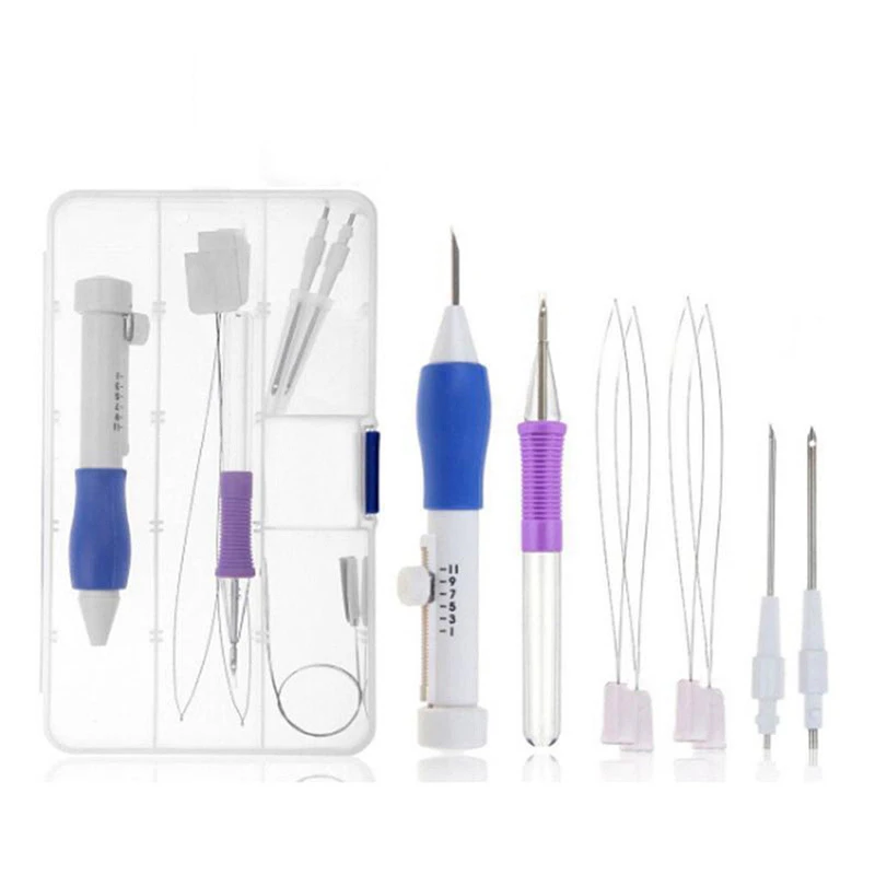 

Magic DIY Embroidery Pen Set Knitting Sewing Tool Kit Punch Needle Stitching