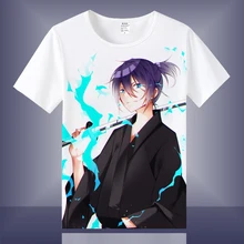 Yüksek Q Unisex Anime Cos Noragami Yato Iki Hiyori Yukine Nora pamuk günlük T-Shirt Tee T Shirt