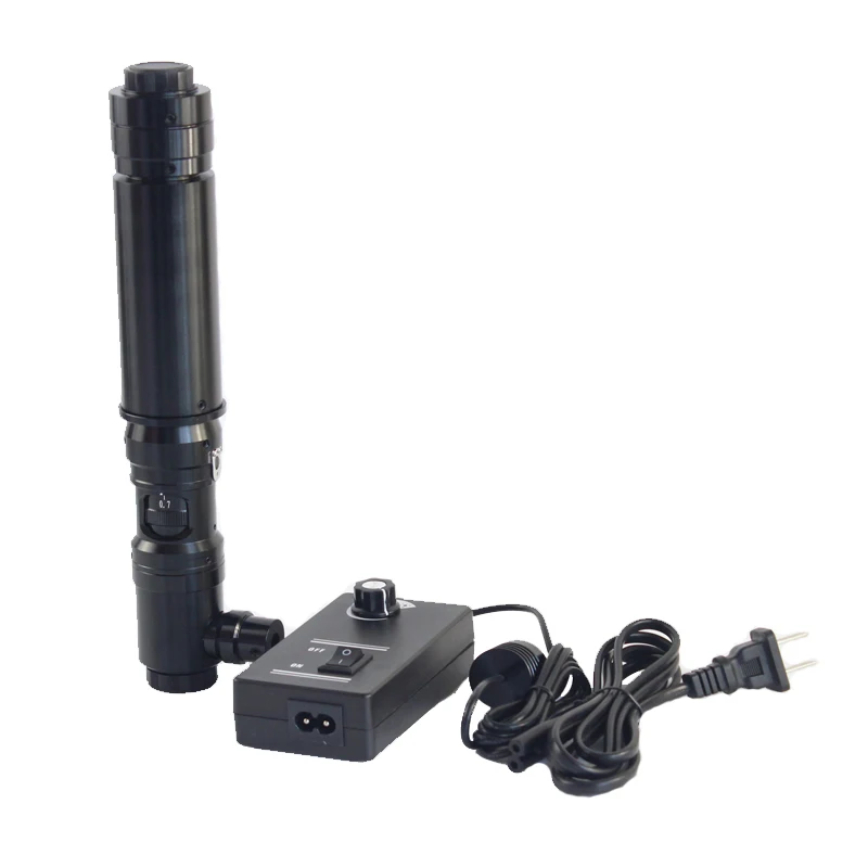 1000X коаксиальное освещение оптика увеличительный микроскоп C крепление объектива+ 5X Дополнительные Объективы линза Барлоу для телефона Touch ITO PCB Check