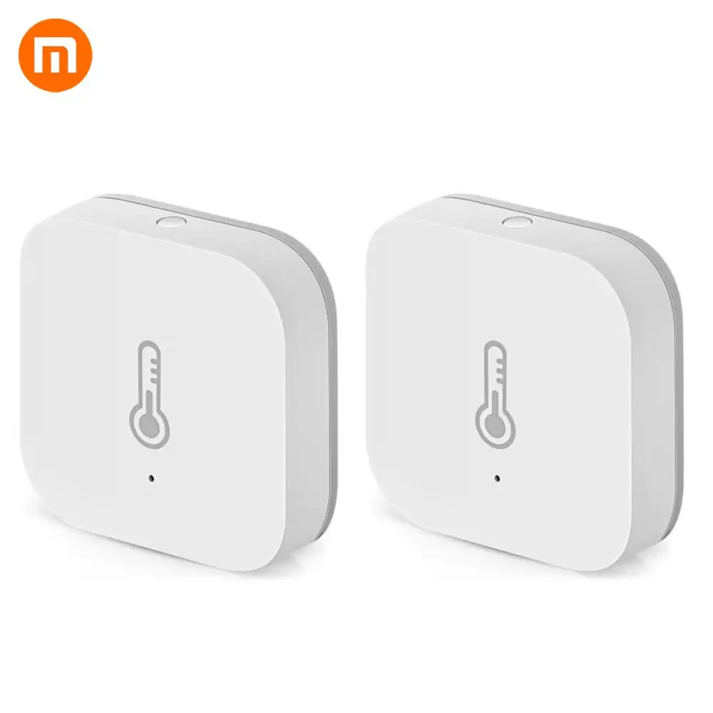 

Xiaomi 2 PCS/lot AQara Smart Temperature Humidity Sensor ZigBee Wifi Wireless Work With Mi home App