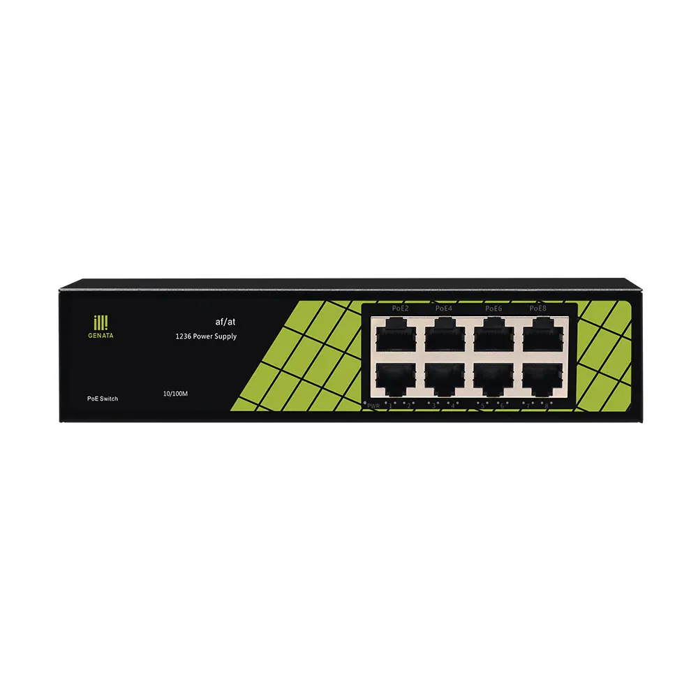 

Factory 10/100Mpbs 8 port industrial ethernet Smart network POE switch for surveillance Camera