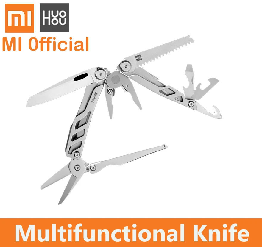 

xiaomi multifunctional knife huohou Stainless Steel Opener Screwdriver Outdoor MIJIA Folding Rescue Survival Tool Hunting knives