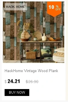 HaokHome винтажные виниловые 3D обои из Искусственного Дерева, рулоны коричневого/загара, деревянные фрески для дома, гостиной, кухни, ванной комнаты
