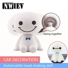 NWIEV автомобиль Большой Герой украшение Милая качающаяся голова кукла украшение для BMW X5 E53 F10 VW Golf 4 7 5 Tiguan Kia Rio Sportage Fiat 500