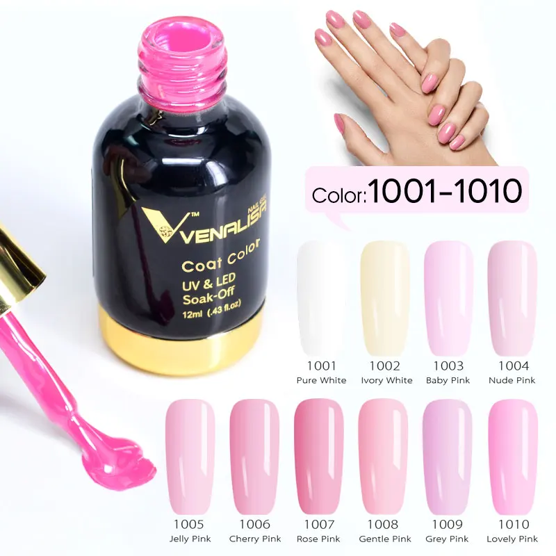 Günstig 10 teile los VENALISA Tränken weg vom UV LED Nagel Gel Polish 12ml Gel Lack farbe Nail art Salon Hohe Qualität starry Gel Polnischen kits