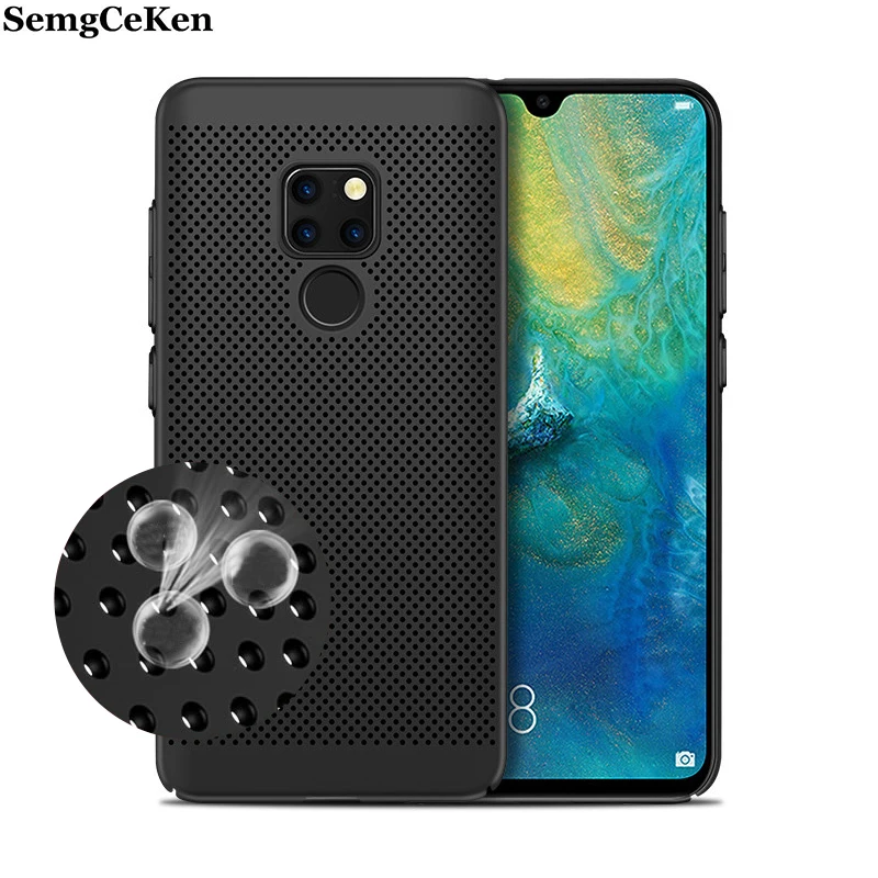 

SemgCeKen Cover Case For huawei mate 20 X pro lite huawey MATE20X mate20lite mate20pro Breathable Mesh Radiating Phone back etui