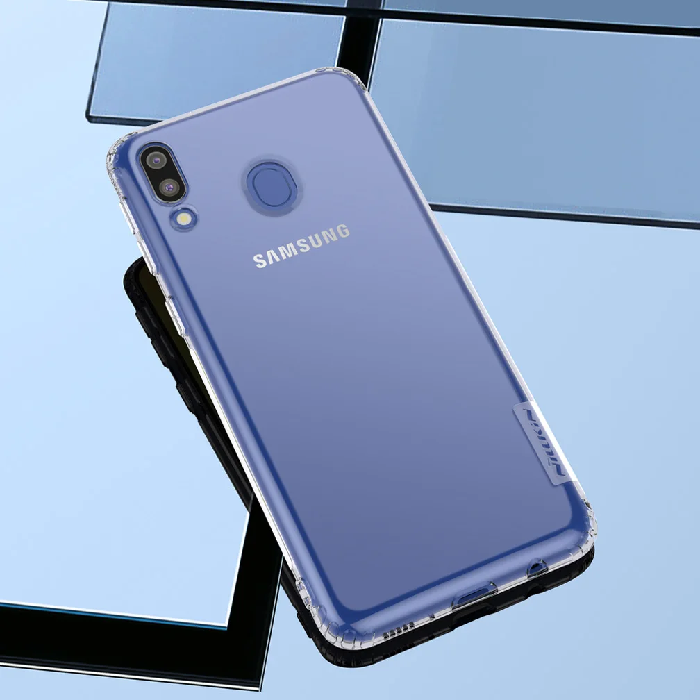 Чехол для samsung Galaxy M20 Nillkin натуральный мягкий TPU прозрачный брендовый чехол для samsung M20