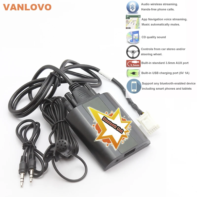 Bluetooth Link Car Kit With Aux in Interface USB font b Charger b font for SCION